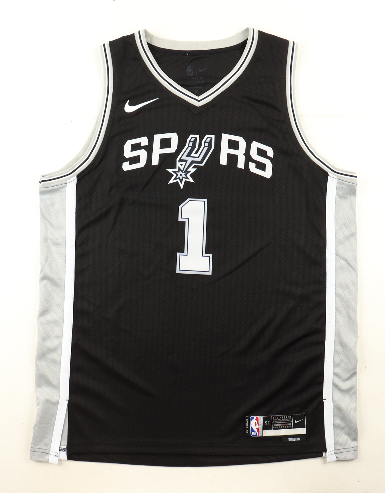 Victor Wembanyama Spurs Nike Authentic Jersey at PristineAuction.com Victor Wembanyama Spurs Nike Authentic Jersey at PristineAuction.com