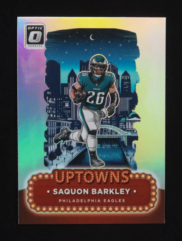 Saquon Barkley 2024 Donruss Optic Uptowns #17 at PristineAuction.com Saquon Barkley 2024 Donruss Optic Uptowns #17 at PristineAuction.com