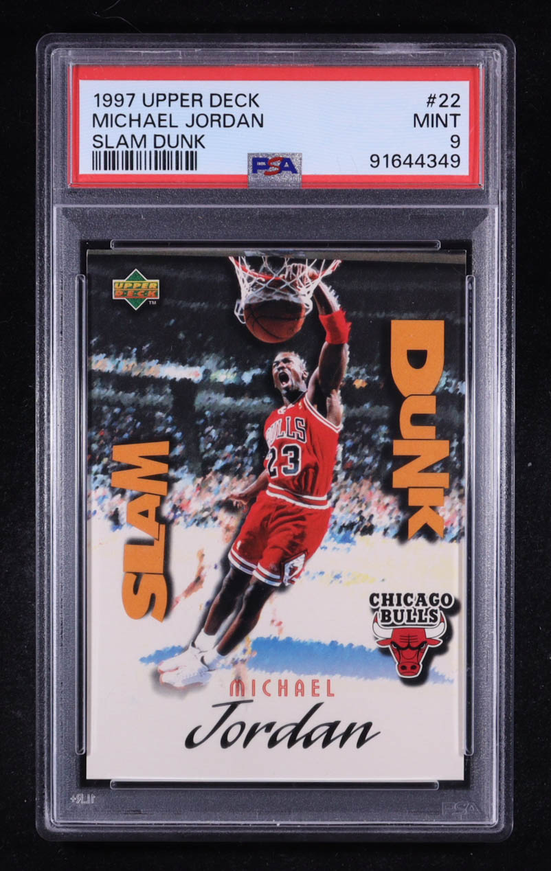 Michael Jordan 1997 Upper Deck Nestle Slam Dunk #22 (PSA 9) at PristineAuction.com Michael Jordan 1997 Upper Deck Nestle Slam Dunk #22 (PSA 9) at PristineAuction.com