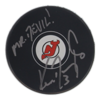 Ken Daneyko Signed Devils Logo Hockey Puck Inscribed "Mr. Devil!" (Beckett) at PristineAuction.com