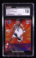 Anthony Edwards 2024-25 Donruss Optic Express Lane Purple #7 (CGC 10) at PristineAuction.com
