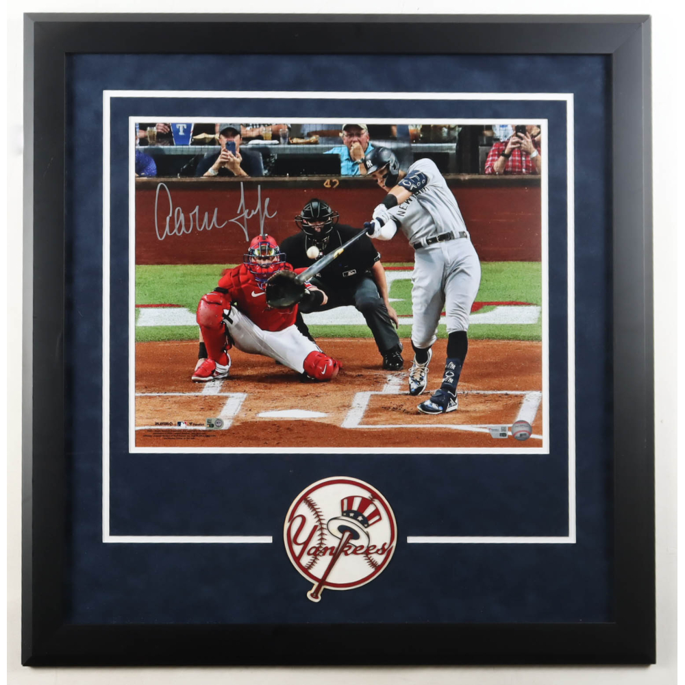 Aaron Judge Signed Yankees Custom Framed Photo Display (MLB & Fanatics) at PristineAuction.com