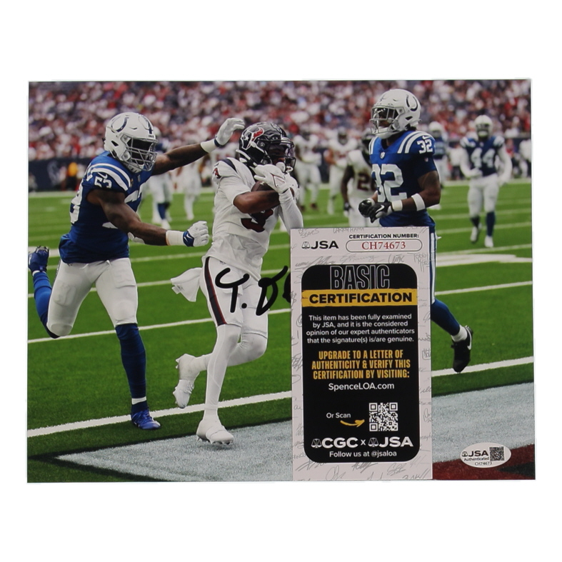 Tank Dell Signed Texans 8x10 Photo (JSA) at PristineAuction.com Tank Dell Signed Texans 8x10 Photo (JSA) at PristineAuction.com