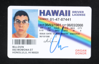 Christopher Mintz-Plasse Signed "Superbad" McLovin Drivers License (PSA) at PristineAuction.com