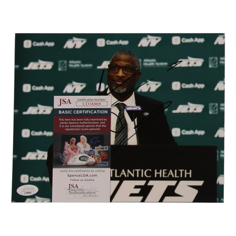 Aaron Glenn Signed Jets 8x10 Photo (JSA) at PristineAuction.com Aaron Glenn Signed Jets 8x10 Photo (JSA) at PristineAuction.com