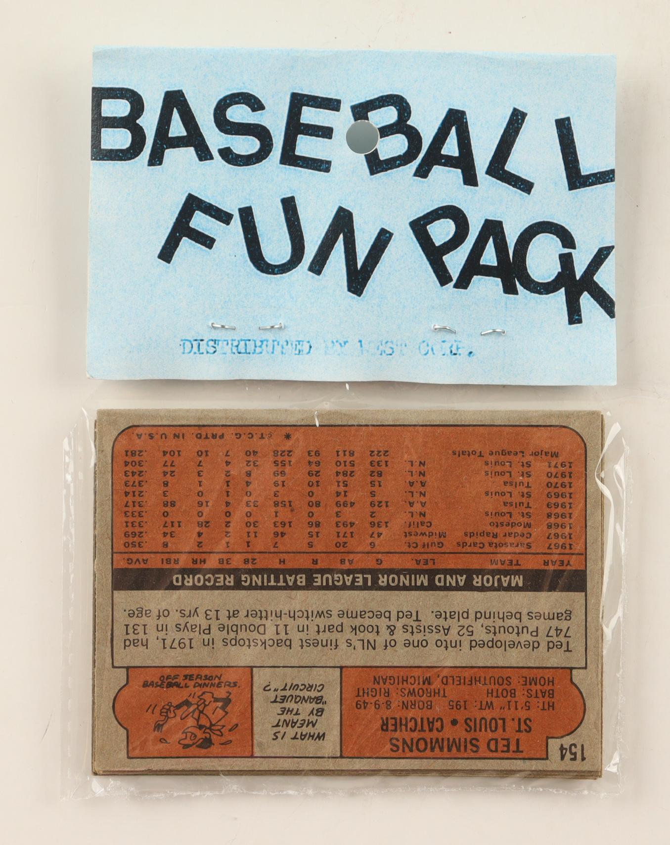 1972 Topps Baseball Card Fun Pack with (10) Cards at PristineAuction.com 1972 Topps Baseball Card Fun Pack with (10) Cards at PristineAuction.com