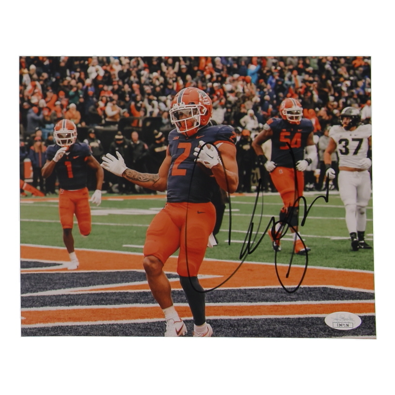 Chase Brown Signed Illinois Fighting Illini 8x10 Photo (JSA) at PristineAuction.com Chase Brown Signed Illinois Fighting Illini 8x10 Photo (JSA) at PristineAuction.com