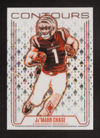 Ja'Marr Chase 2022 Panini Phoenix Contours Silver Lazer #12 at PristineAuction.com