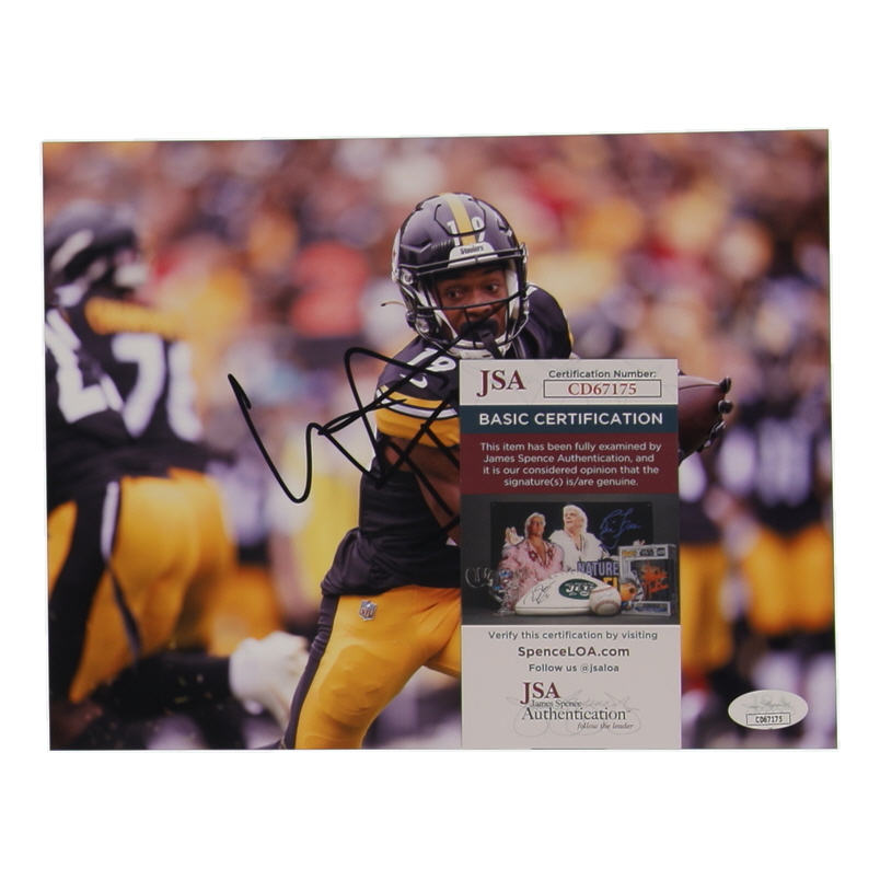 Calvin Austin III Signed Steelers 8x10 Photo (JSA) at PristineAuction.com Calvin Austin III Signed Steelers 8x10 Photo (JSA) at PristineAuction.com