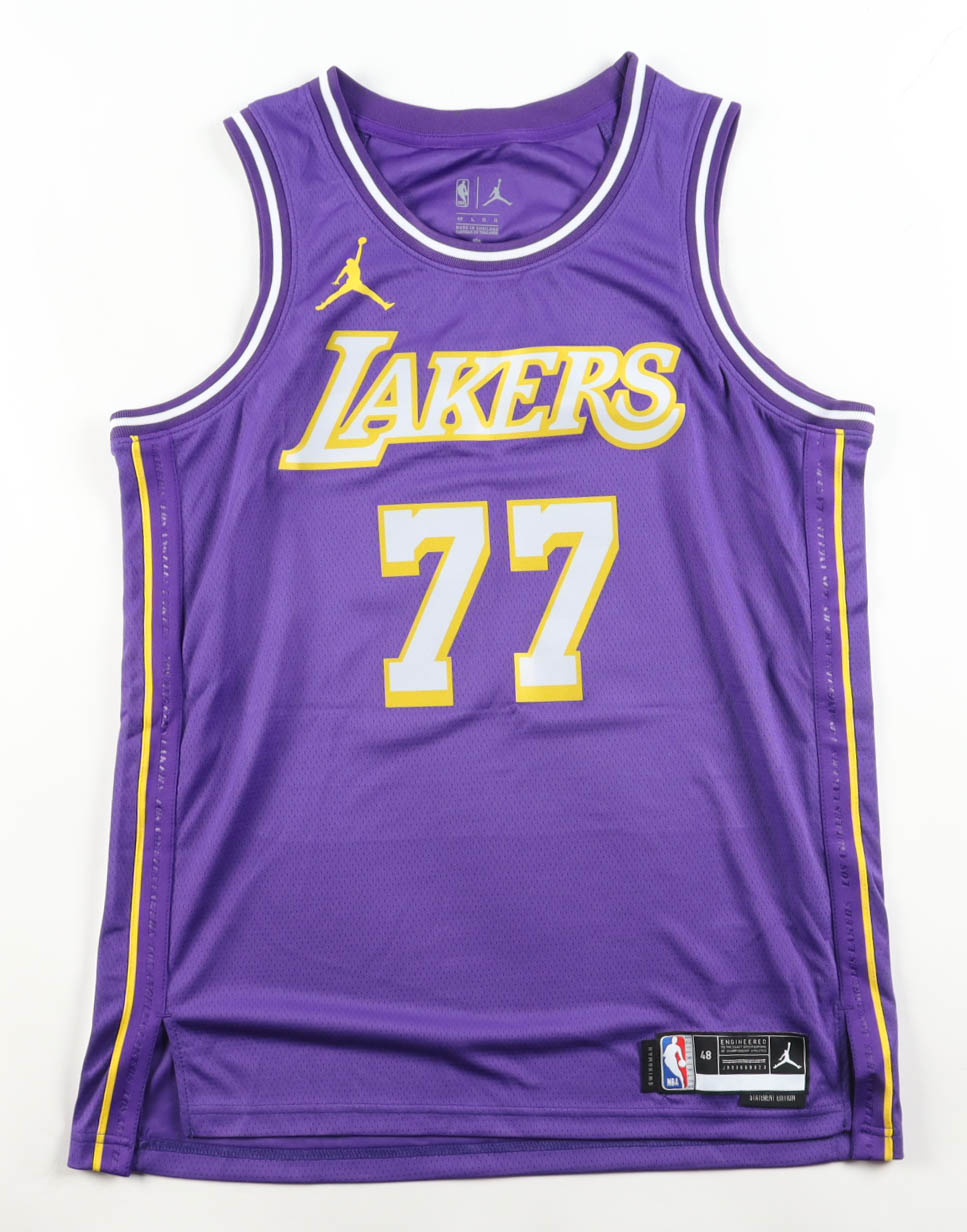 Luka Doncic Signed Lakers Jordan Authentic Jersey (PSA) at PristineAuction.com Luka Doncic Signed Lakers Jordan Authentic Jersey (PSA) at PristineAuction.com
