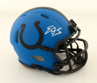 Edgerrin James Signed Colts Rave Alternate Speed Mini Helmet (Beckett) at PristineAuction.com
