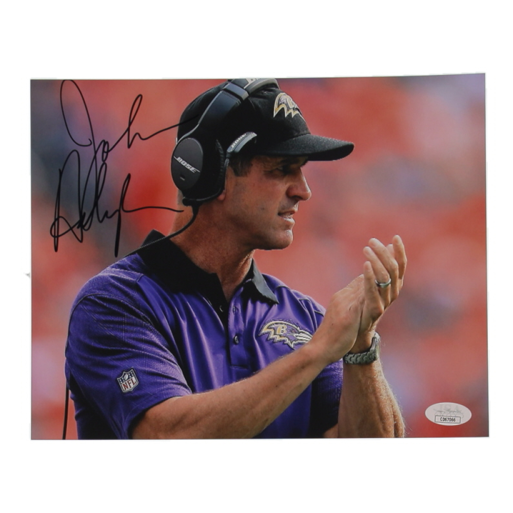 John Harbaugh Signed Ravens 8x10 Photo (JSA) at PristineAuction.com
