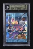 Ken Griffey Jr. / Bo Jackson / Rickey Henderson 2024 Leaf Metal Special Release Exclusive Legends Ed. Triple Lava Platinum Foil Proofs (BGS 10) at PristineAuction.com