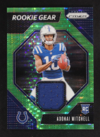 Adonai Mitchell 2024 Panini Prizm Rookie Gear Neon Green Pulsar #17 RC at PristineAuction.com