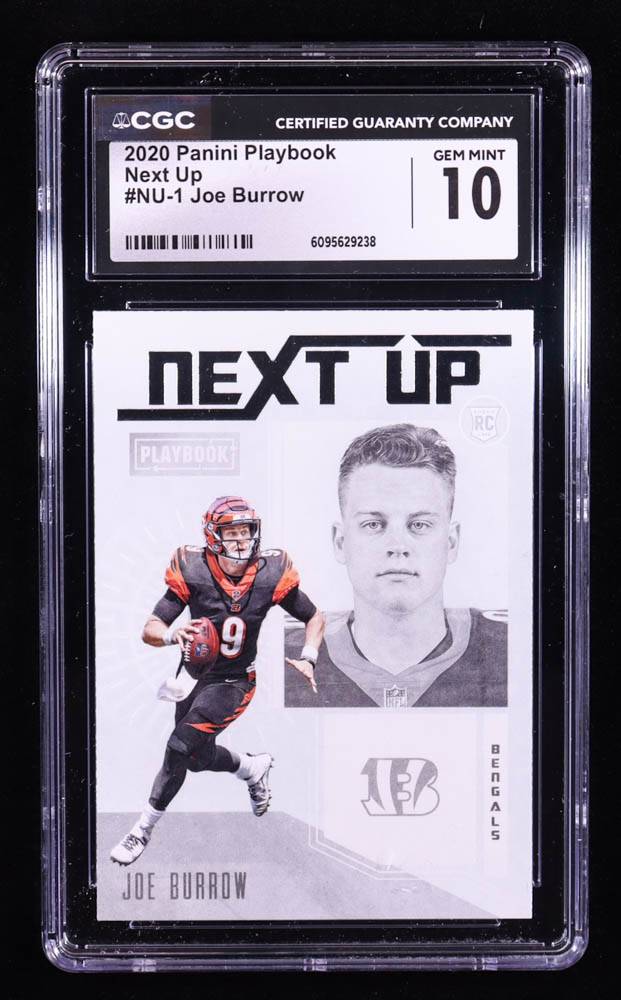 Joe Burrow 2020 Panini Playbook Next Up #1 RC (CGC 10) at PristineAuction.com Joe Burrow 2020 Panini Playbook Next Up #1 RC (CGC 10) at PristineAuction.com