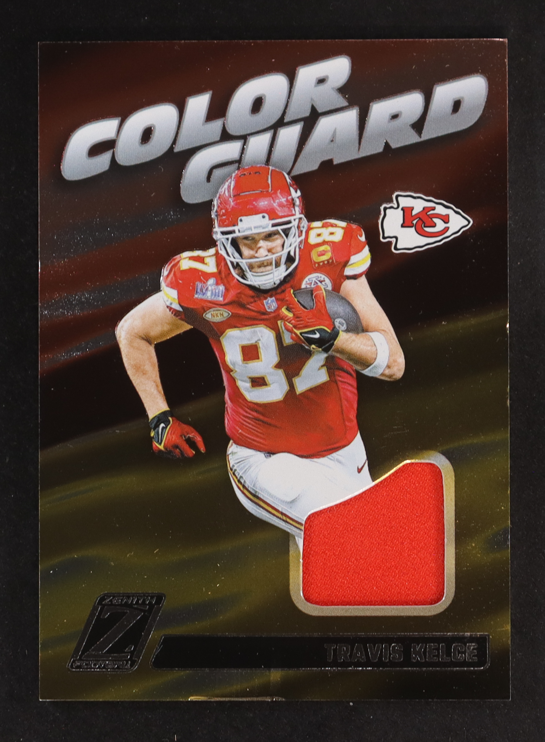 Travis Kelce 2024 Zenith Color Guard Jerseys #16 at PristineAuction.com Travis Kelce 2024 Zenith Color Guard Jerseys #16 at PristineAuction.com