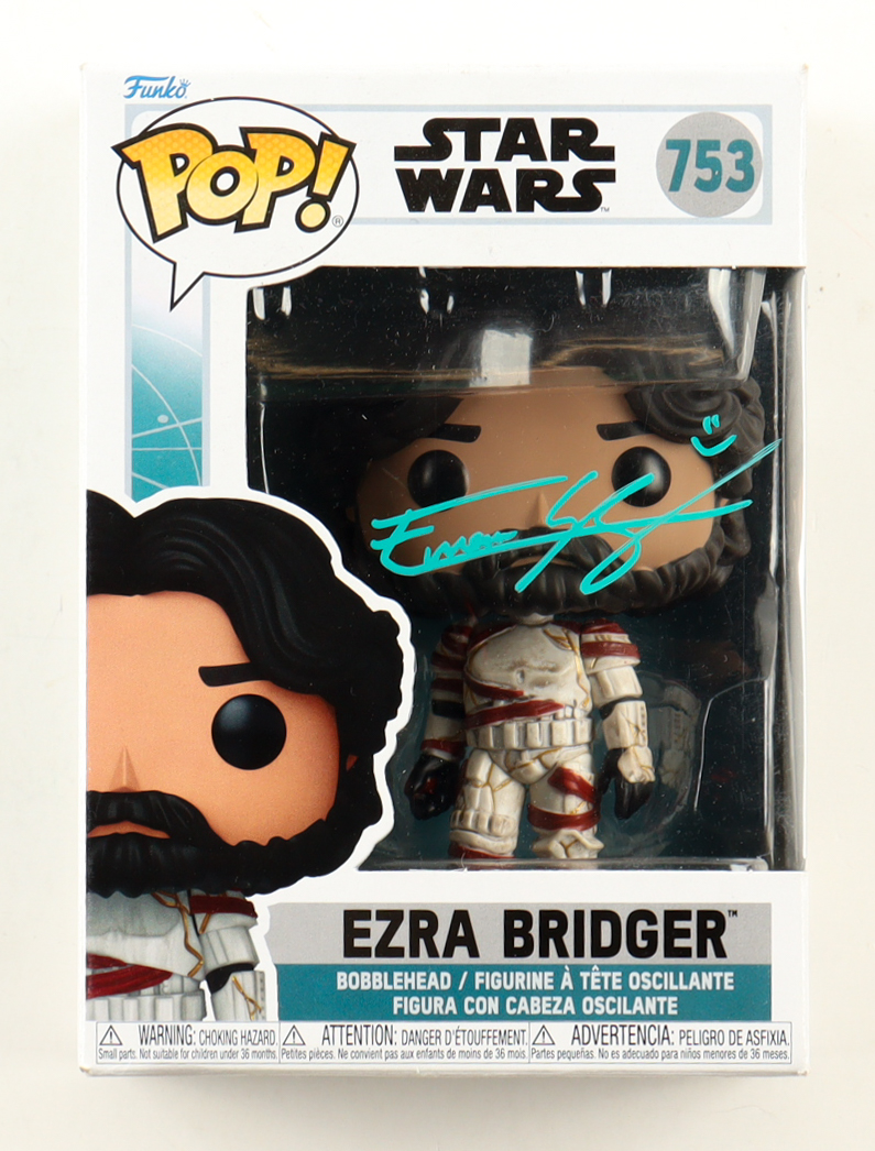 Eman Esfandi Signed "Star Wars: Ahsoka" #753 Ezra Bridger Bobble-Head Funko Pop! Vinyl Figure (JSA) at PristineAuction.com Eman Esfandi Signed "Star Wars: Ahsoka" #753 Ezra Bridger Bobble-Head Funko Pop! Vinyl Figure (JSA) at PristineAuction.com
