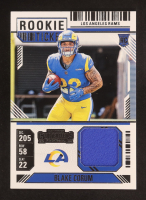 Blake Corum 2024 Panini Contenders Rookie Ticket Swatches #4 RC at PristineAuction.com