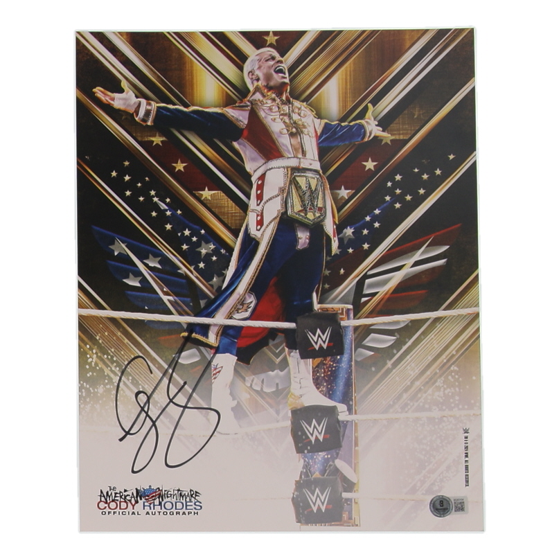 Cody Rhodes Signed WWE 11x14 Photo (Beckett) at PristineAuction.com Cody Rhodes Signed WWE 11x14 Photo (Beckett) at PristineAuction.com