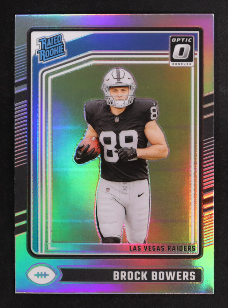 Brock Bowers 2024 Donruss Optic Holo #215 RR RC