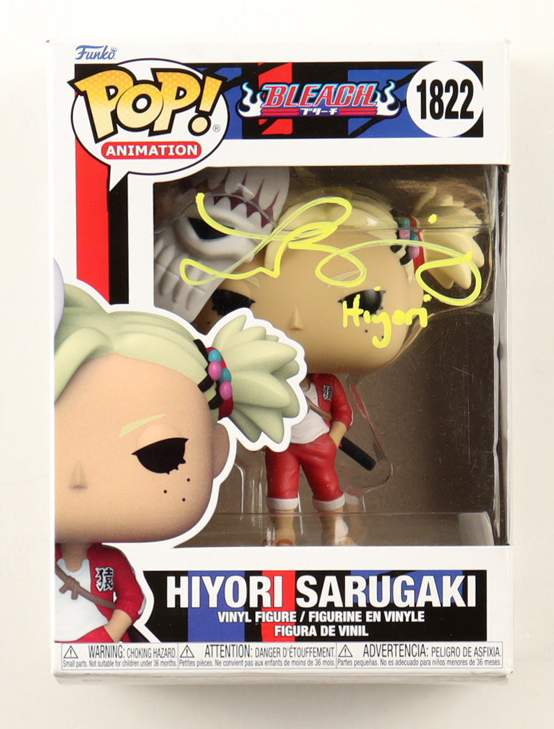 Laura Bailey Signed "Bleach" #1822 Hiyori Sarugaki Funko Pop! Vinyl Figure Inscribed "Hiyori" (JSA) at PristineAuction.com Laura Bailey Signed "Bleach" #1822 Hiyori Sarugaki Funko Pop! Vinyl Figure Inscribed "Hiyori" (JSA) at PristineAuction.com