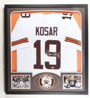 Bernie Kosar Signed Custom Framed Jersey (Beckett) at PristineAuction.com