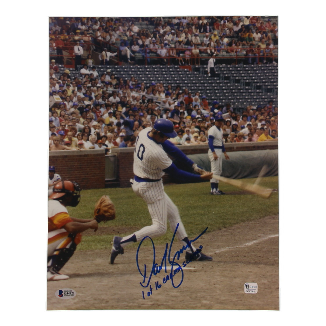 Dave Kingman Signed Cubs 11x14 Photo Inscribed "1 of 16 Career Slams" (Beckett) at PristineAuction.com Dave Kingman Signed Cubs 11x14 Photo Inscribed "1 of 16 Career Slams" (Beckett) at PristineAuction.com