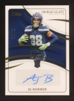 AJ Barner 2024 Immaculate Collection Rookie Autographs #24 #76/99 RC at PristineAuction.com