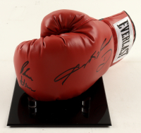 Sugar Ray Leonard & Thomas Hearns Signed Everlast Boxing Glove with Display Stand (JSA) at PristineAuction.com