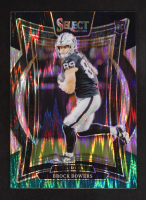 Brock Bowers 2024 Select Prizm Black and Green Shock #31 RC at PristineAuction.com