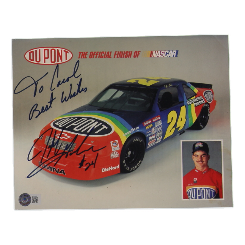 Jeff Gordon Signed NASCAR 1993 Hero Card Inscribed "Best Wishes" (Beckett) at PristineAuction.com Jeff Gordon Signed NASCAR 1993 Hero Card Inscribed "Best Wishes" (Beckett) at PristineAuction.com