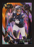 Caleb Williams 2024 Select Prizm Black and Orange Shock #216 RC at PristineAuction.com