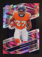 Audric Estime 2024 Panini Spectra Neon Pink Die Cut #152 #19/20 RC at PristineAuction.com