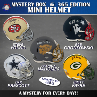 THE 365 BOX &ndash; Football Mini Helmet Signed Mystery Box - Series 2 - (Limited to 365) - Schwartz Sports at PristineAuction.com