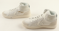 Larry Bird Signed Set of (2) Converse All Star White Leather Basketball Shoes (PSA) at PristineAuction.com