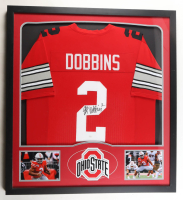 J.K. Dobbins Signed Custom Framed Jersey (JSA) at PristineAuction.com