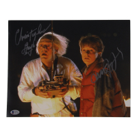 Michael J. Fox & Christopher Lloyd Signed "Back to the Future" 11x14 Photo (Beckett) at PristineAuction.com