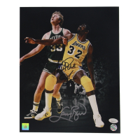 Larry Bird & Magic Johnson Signed 11x14 Photo (JSA & Bird) at PristineAuction.com