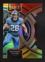 Jonathan Taylor 2023 Select Prizm Red and Yellow Die Cut #127 at PristineAuction.com