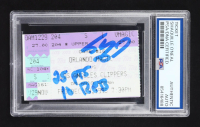 Shaquille O'Neal Signed 1995 Ticket "Inscribed 25 Pts 10 Reb" (PSA) at PristineAuction.com