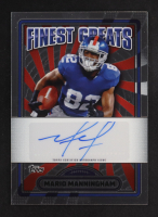 Mario Manningham 2024 Finest Greats Autographs #FGMM at PristineAuction.com