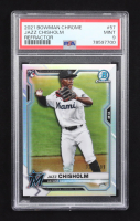 Jazz Chisholm 2021 Bowman Chrome Refractor #57 RC #321/499 (PSA 9) at PristineAuction.com
