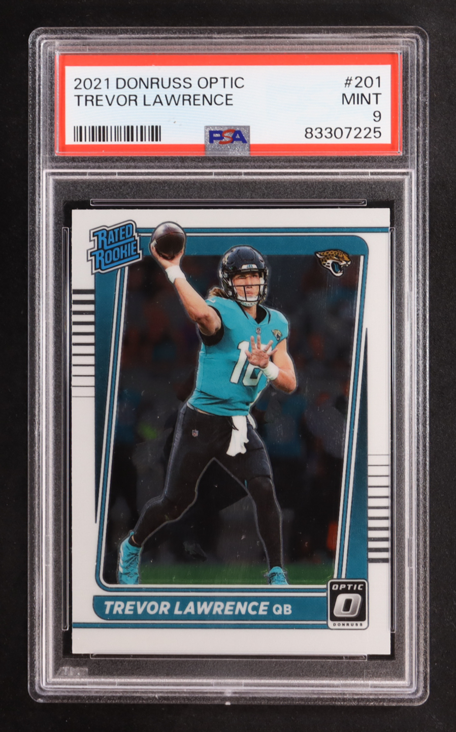 Trevor Lawrence 2021 Donruss Optic #201 RR RC (PSA 9) at PristineAuction.com Trevor Lawrence 2021 Donruss Optic #201 RR RC (PSA 9) at PristineAuction.com