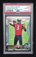 Jamies Winston 2015 Topps Chrome Throwing Refractor #200 RC (PSA 10) at PristineAuction.com