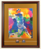 LeRoy Neiman "Reggie Jackson" Custom Framed Art Print Display With (2) World Series Pins at PristineAuction.com
