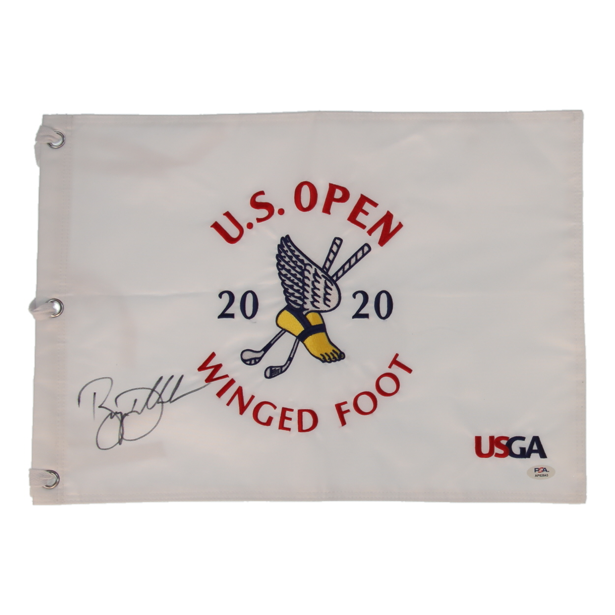 Bryson DeChambeau Signed 2020 U.S. Open Golf Pin Flag (PSA) at PristineAuction.com Bryson DeChambeau Signed 2020 U.S. Open Golf Pin Flag (PSA) at PristineAuction.com