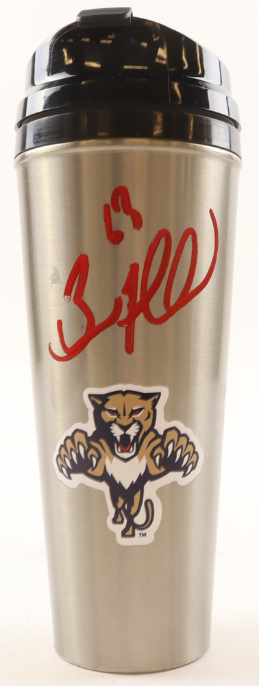 Brad Marchand Signed 9.5" Tumbler Mug (Marchand) at PristineAuction.com Brad Marchand Signed 9.5" Tumbler Mug (Marchand) at PristineAuction.com