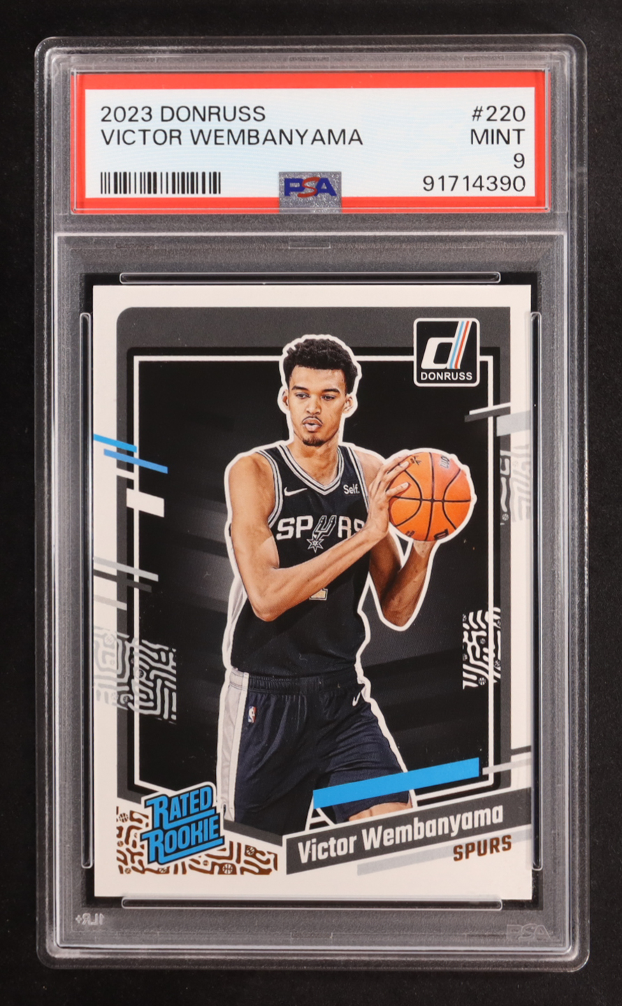 Victor Wembanyama 2023-24 Donruss #220 RR RC (PSA 9) at PristineAuction.com Victor Wembanyama 2023-24 Donruss #220 RR RC (PSA 9) at PristineAuction.com