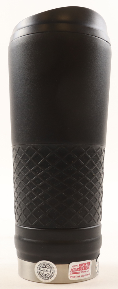 Brad Marchand & Patrice Bergeron Signed Bruins 24 Oz. Coffee Travel Mug (Marchand & Bergeron) at PristineAuction.com Brad Marchand & Patrice Bergeron Signed Bruins 24 Oz. Coffee Travel Mug (Marchand & Bergeron) at PristineAuction.com