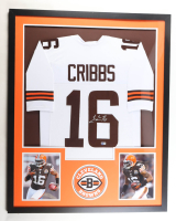 Josh Cribbs Signed Custom Framed Jersey (Beckett) at PristineAuction.com
